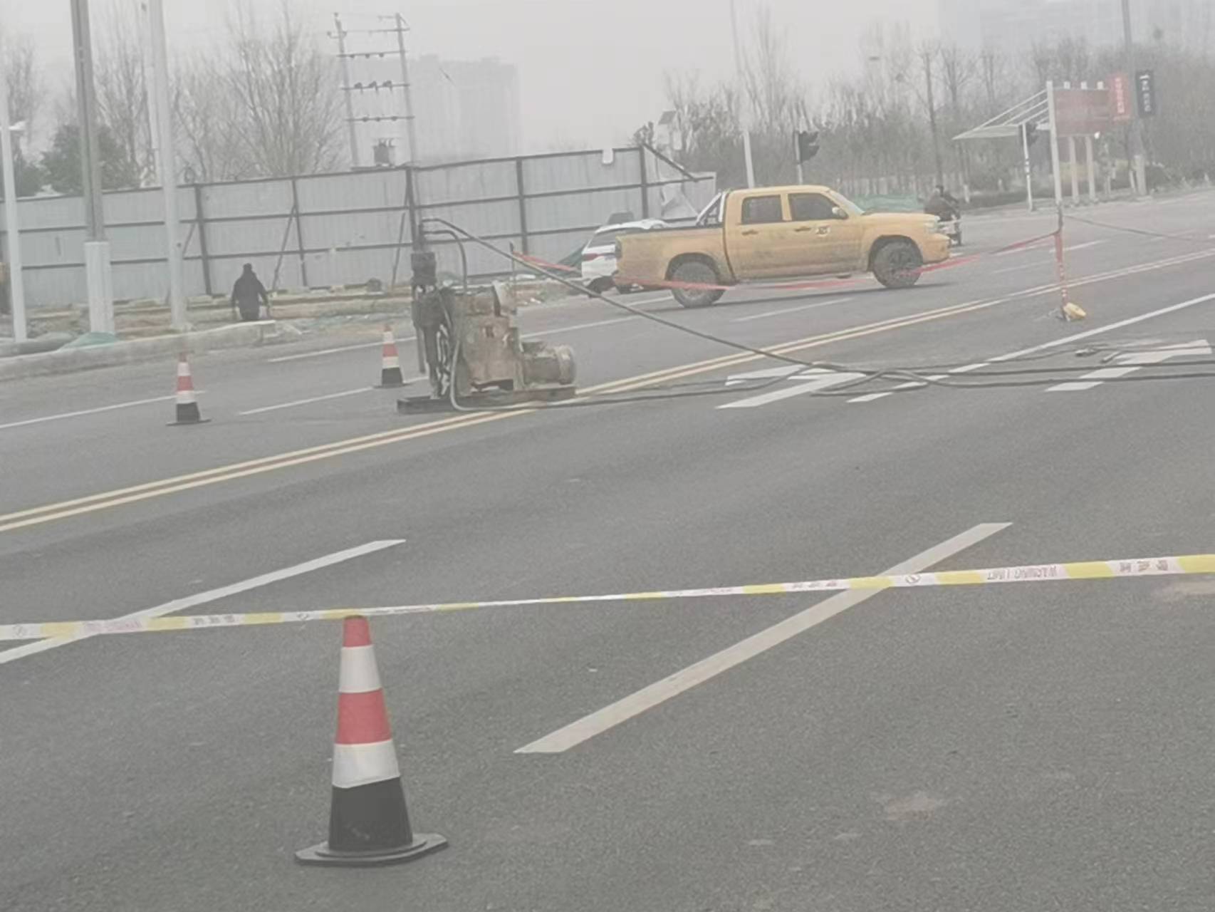 熊口管理区公路路基沉陷注浆